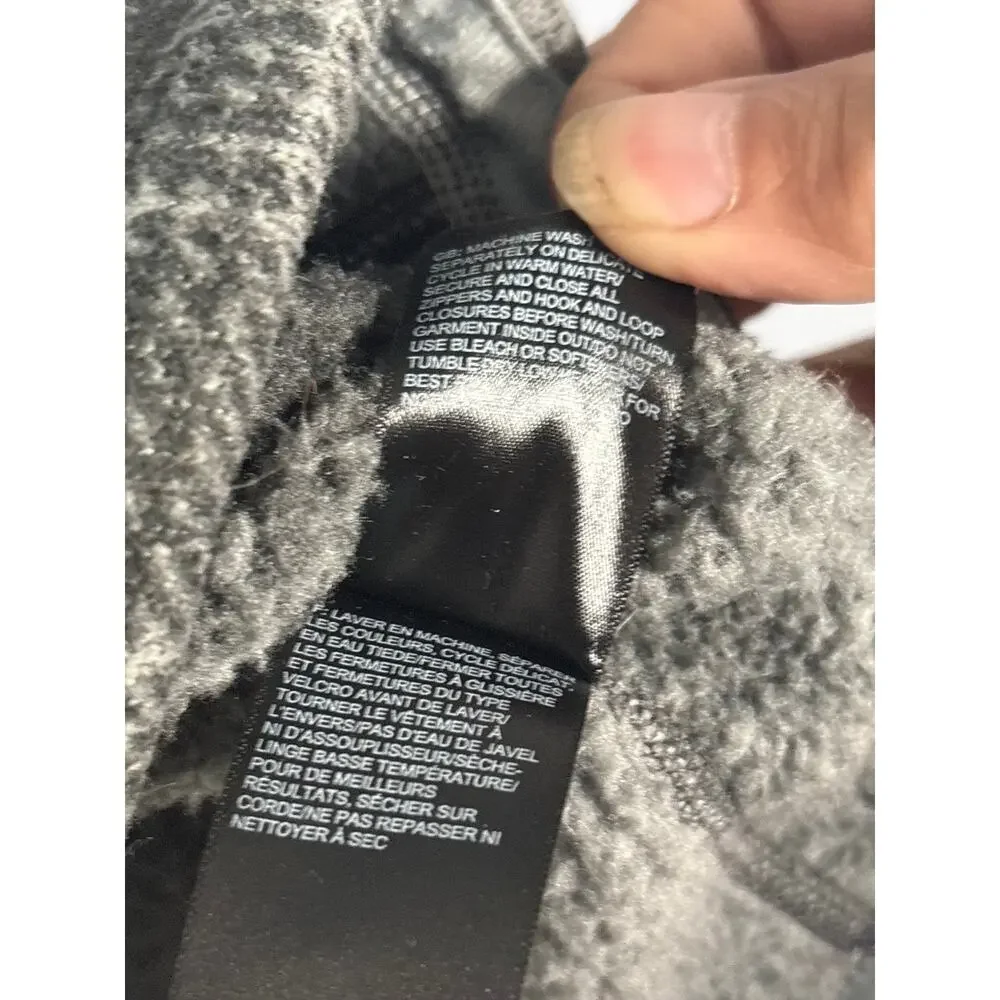 The North Face Gray Plaid Shirt Jacket Size L
